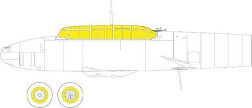 Eduard CX644 1/72 Mask Bf 110G-2 for eduard Canopy mask Set