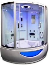 Deluxe Dampfdusche WHAEX-WH-DD weiss Duschwanne Dusche Duschtasse