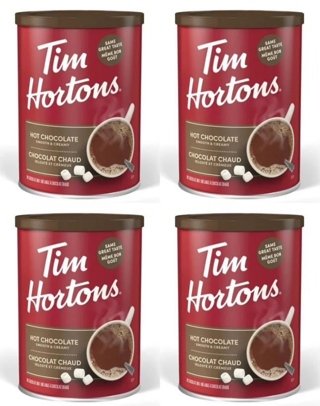 Tim Hortons Hot Chocolate Mix Smooth & Creamy 500 g (4 Pack)