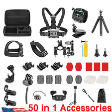 50-in-1 Waterproof Case for Gopro Hero 13 12 11 10 Action Camera Accessories