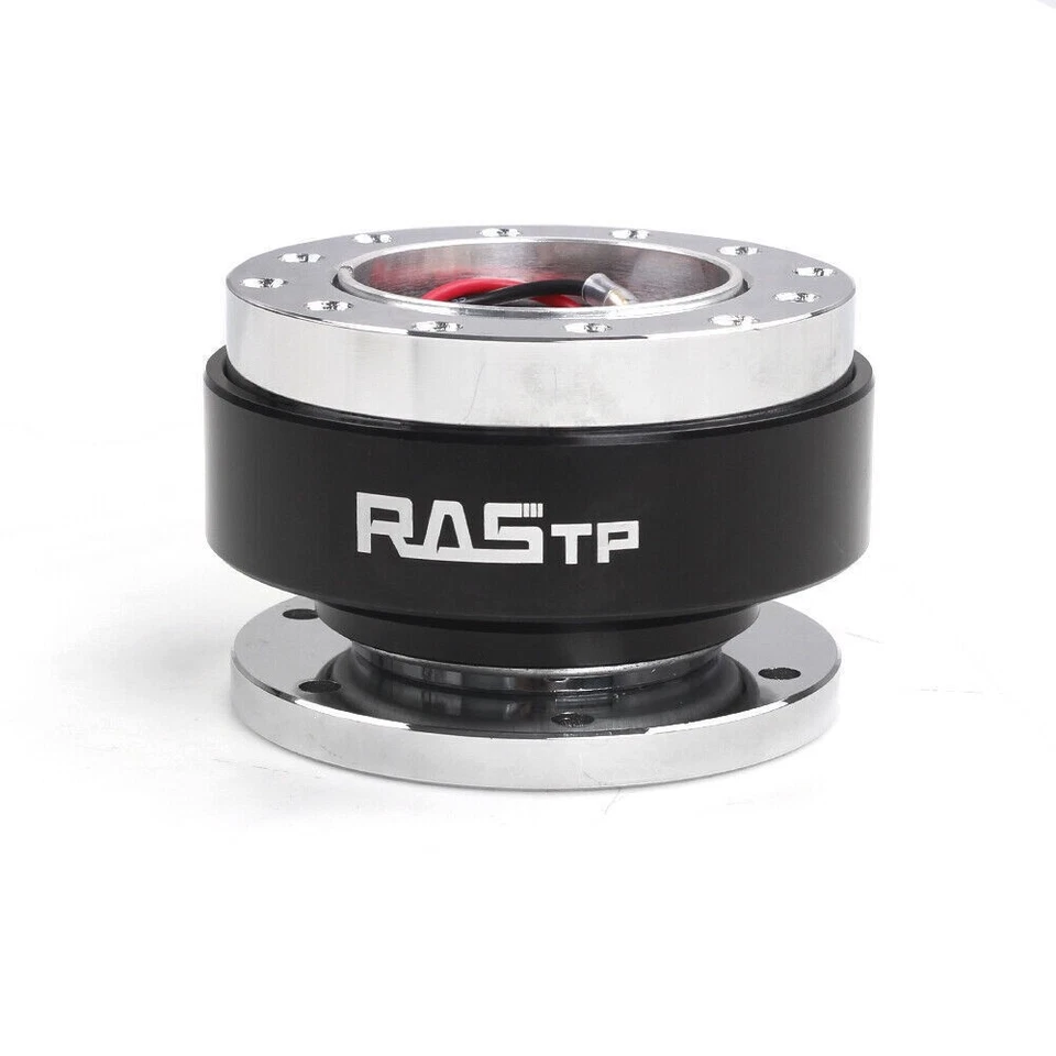 Black Steering Wheel Quick Release + Hub Adapter 190H For Honda CRX Civic 86-91 Foto 4 de 4