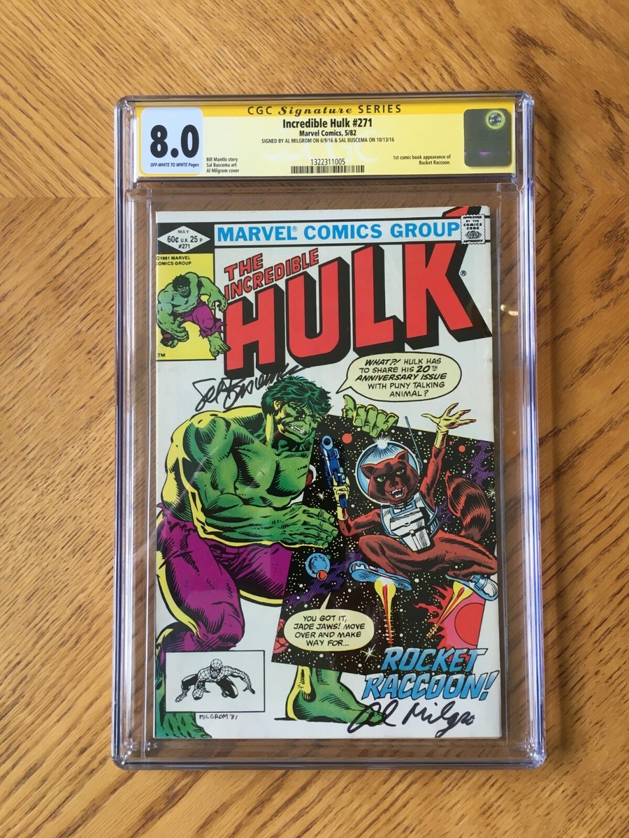 Incredible Hulk #271 Signed Sal Buscema Al Milgrom 1st Rocket