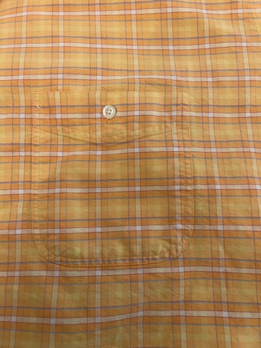 Panhandle Slim Shirt Orange Check ROUGH STOCK Western Cowboy Rodeo Cowboys 2XL - Picture 5 of 6