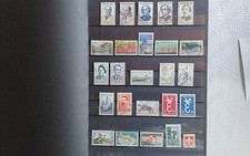 A52 - Lot vrac 25 timbres oblitérés France 1958
