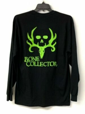 【HAVE A GOOD TIME】Bone Logo Long Sleeve Men's Bone Collector Long-Sleeve Skull Logo T-Shirt - Select