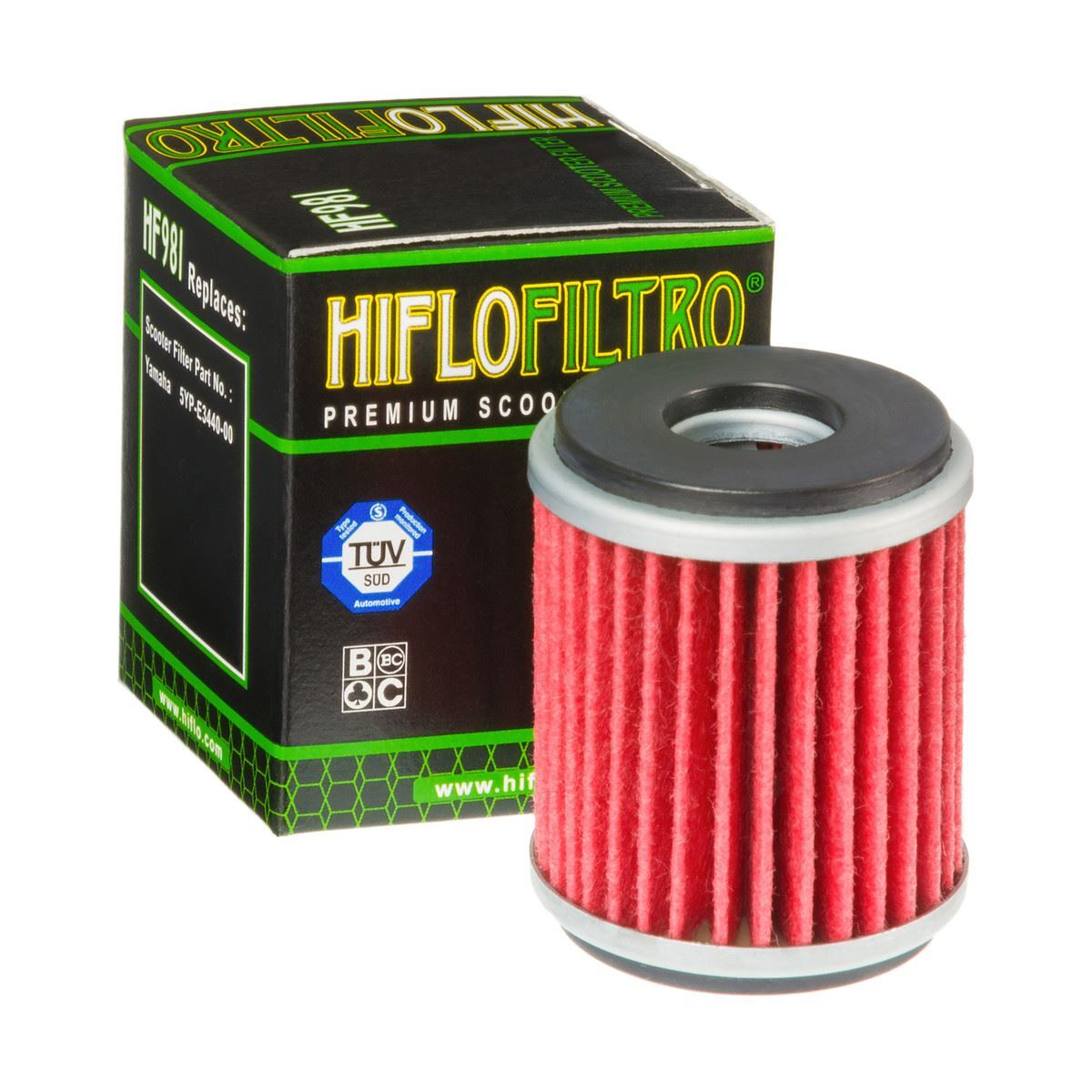 Hi-Flo Oil Filter - HF981 Yamaha VP125 X-City 2007 - 2015