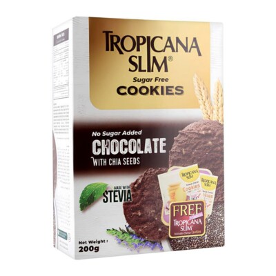 Tropicana-Slim-Chocolate-And-Chia-Biscuits-Sugar-Free-200g Yummy Biscuits
