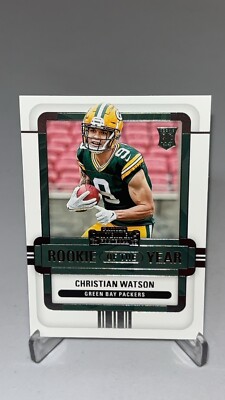 2022 Panini Contenders Christian Watson RC Rookie of the Year #ROY-CWA ...