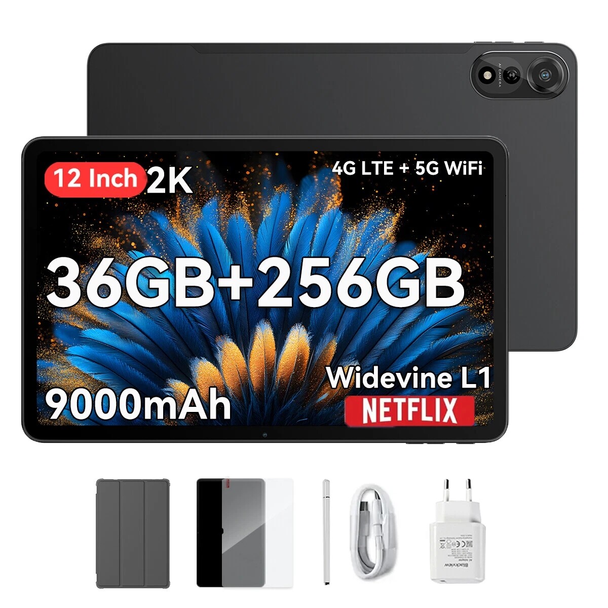Blackview MEGA 2 4G Tablet 12 inch IPS LCD 12+256GB Wi-Fi 2K