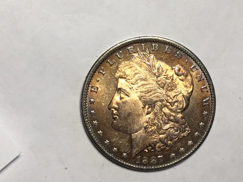 * 1887-O DMPL * NEAR+ GEM BU MS Silver Dollar . BEAUTIFUL MIRRORLIKE COLOR !!! - Picture 3 of 4