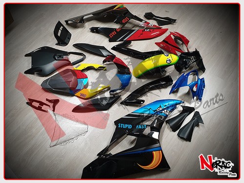 Kit Carena Completa ABS Verniciata Yamaha YZF R6 2006/07 Replica Shark Blu/Rossa - Picture 4 of 9