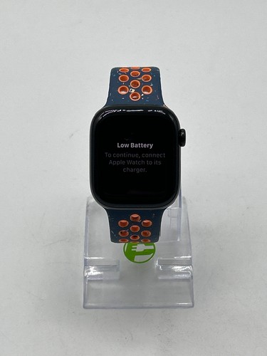 GPS Only Apple Watch Series 10 42MM BLACK Aluminum Blue Sport Band