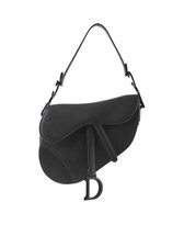 Dior Saddle Bag In Black With Strap