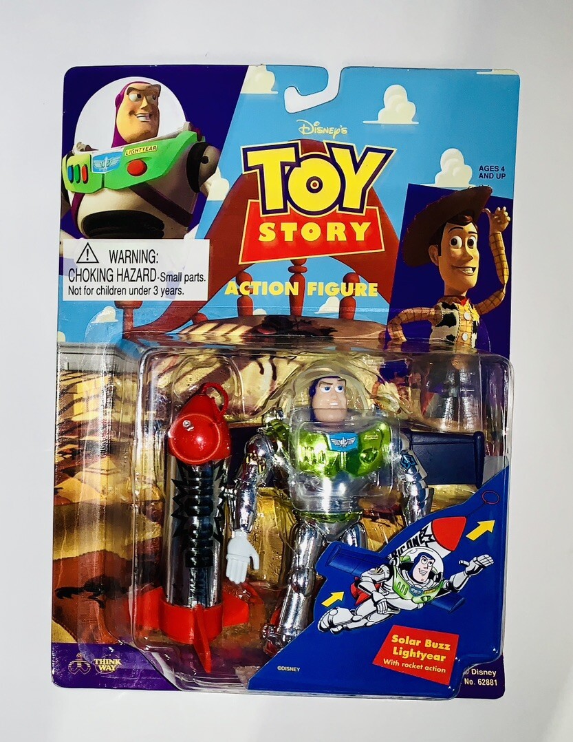 アメコミ Toy Story Solar Buzz Lightyear Solar Buzz Lightyear Rocket Figure Toy Story Disney Pixar Thinkway