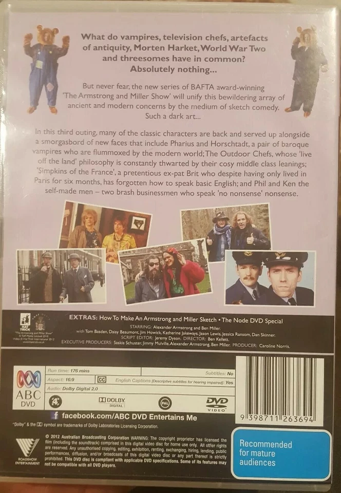 THE ARMSTRONG & MILLER SHOW RARE DVD COMPLETE THIRD SERIES 3RD SEASON TV COMEDY - Image 2 of 3