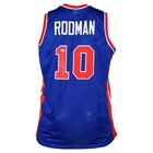 Dennis Rodman Signed Detroit Blue Basketball Jersey (Beckett)