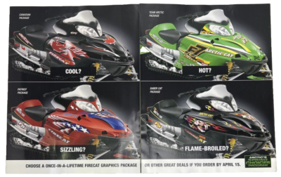 2003 Arctic Cat Lineup Sales Brochure Firecat Zr Zl Z Panther