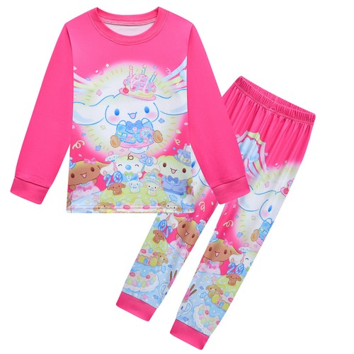 Cinnamon dog 3-10-year-old girls' sleepwear set, boys' long sleeved casual set - Picture 12 of 21