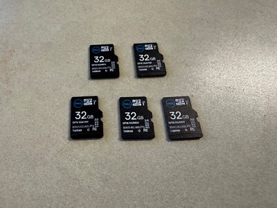 Lot of 5x Dell G4VKH 32GB iDRAC vFlash Micro SD Card