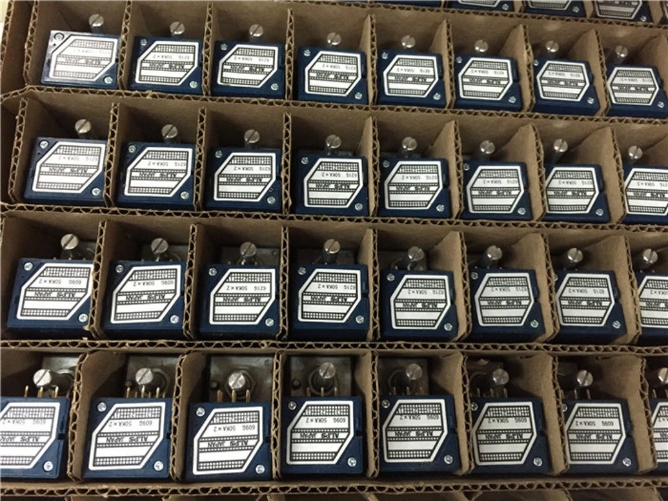 RK27 Dual-unit Volume Potentiometer A50K A100K 25mm 6 Pins Amplifiers for ALPS - Image 3 of 4