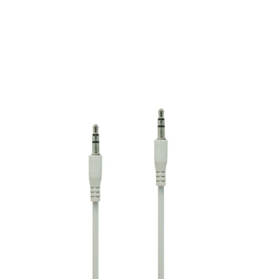 White 3.5mm Stereo 3ft Male to Male Mini Jack Port Extension Audio Aux Cable