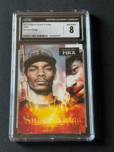 2013 Panini HRX Black Friday SNOOP DOGGY DOGG Rap Hip Hop Music Card CGC 8 CSG