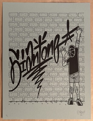 Mike Giant  On Tilt  Variant Limited Edition Print - Tattoo & Graffiti