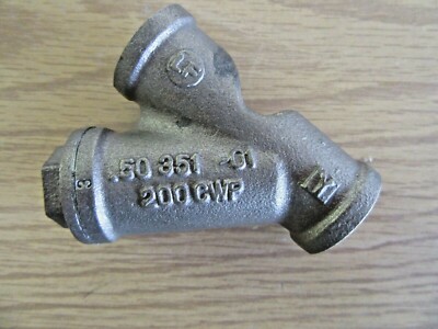 NEW Mueller 1/2 in. Bronze 150# Thread 20 Mesh Wye Strainer MLF351MD