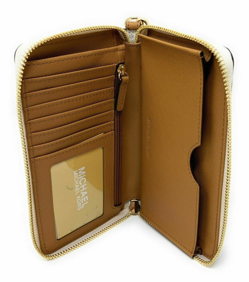 MICHAEL KORS 長財布 35F8GTVW9B 35F8STVW9B JET SET TRAVEL Jet Set Large Signature Logo Smartphone Wallet | Michael