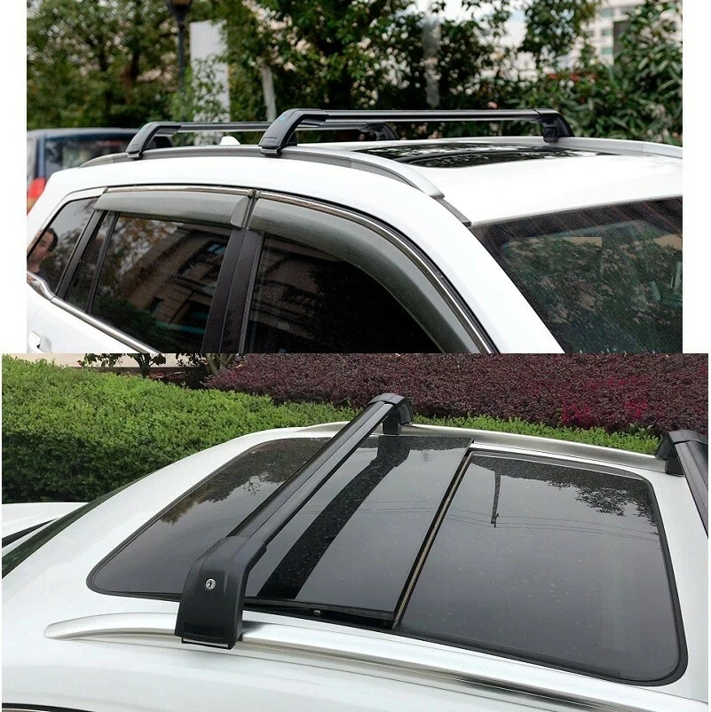 2P for Hyundai santa fe sport 2013-2018 Roof Rack Rail Cross bar luggage carrier - Image 3 of 4