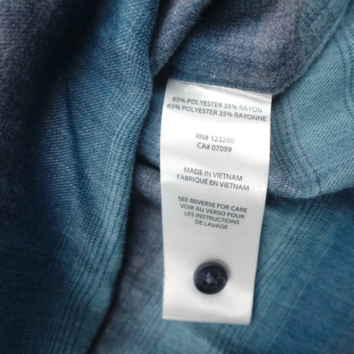 Travis Mathew Neighbors Pool Button Shirt Soft Lightweight Insignia Blue Size M - Picture 6 of 8