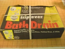 Chrome 606RB Trip Lever with Brass Pipe Bath Drain Assembly, 1-1/2-in, Chrome