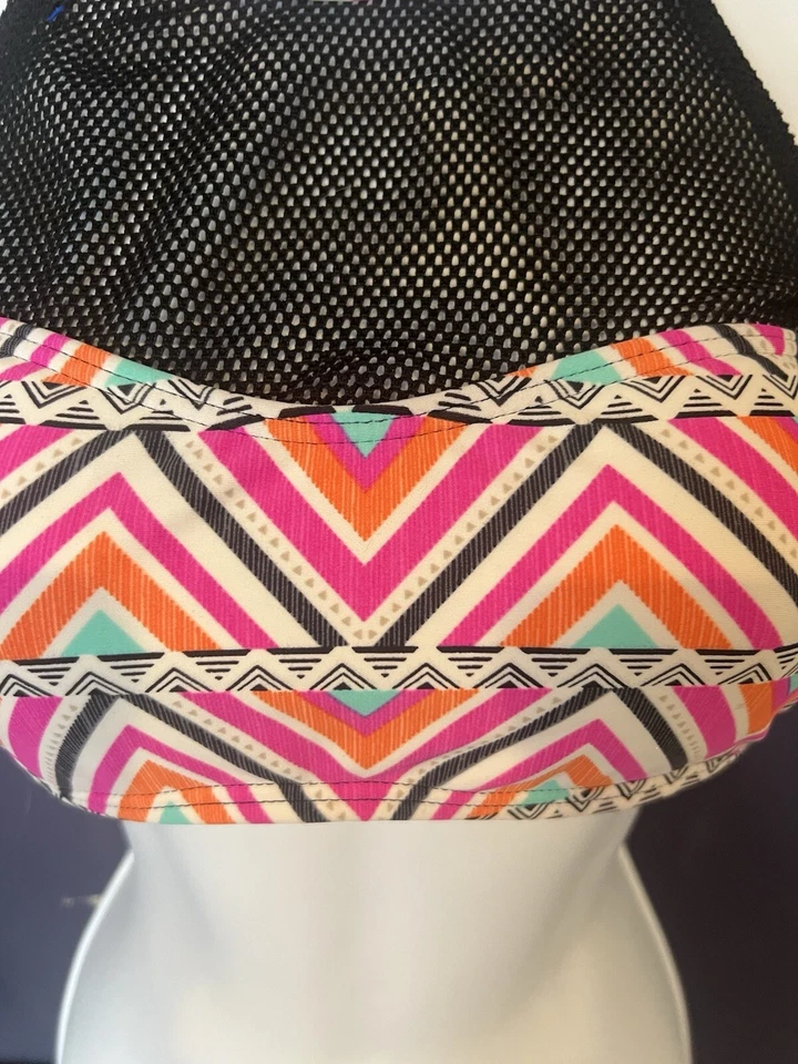Malibu Dream Girl Aztec Bikini Top Size M Mesh Swim Suit Top - Image 2 of 4