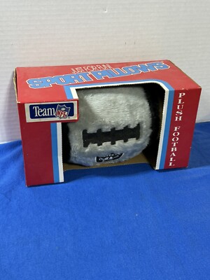 Vintage 1993 New In Box Raiders NFL Just For Fun Sport Pillow Oakland Plush