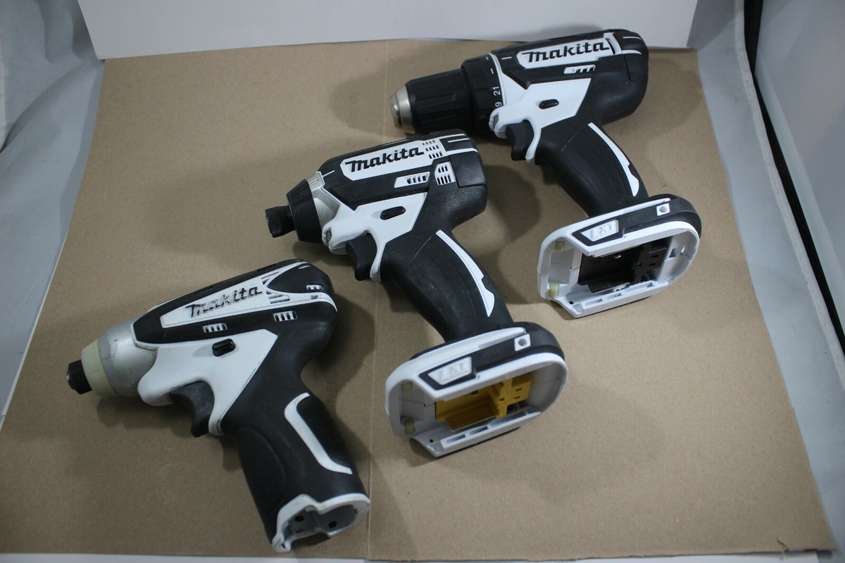 Makita 3Pc Tool Set Dt01 12v XDT11 Impact Driver 18V XFD10 1/2