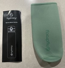 HYDRACY Fruit Infuser Water Bottle 32oz Insulating Sleeve New Lime Green