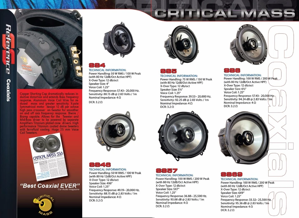 5x7 CRITICAL MASS 音频 SS57 林肯导航福特 F150 F250 — 第 4/4 张图片