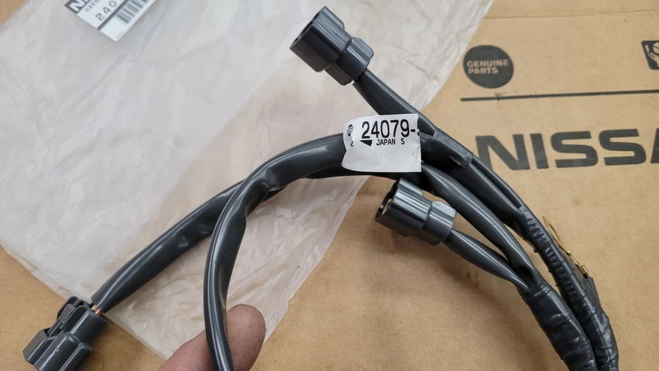 PAQUETE DE BOBINA DE ENCENDIDO ORIGINAL NISSAN 24079-50F00 SR20DET S13 S14 ARNÉS EGI JDM Foto 3 de 4