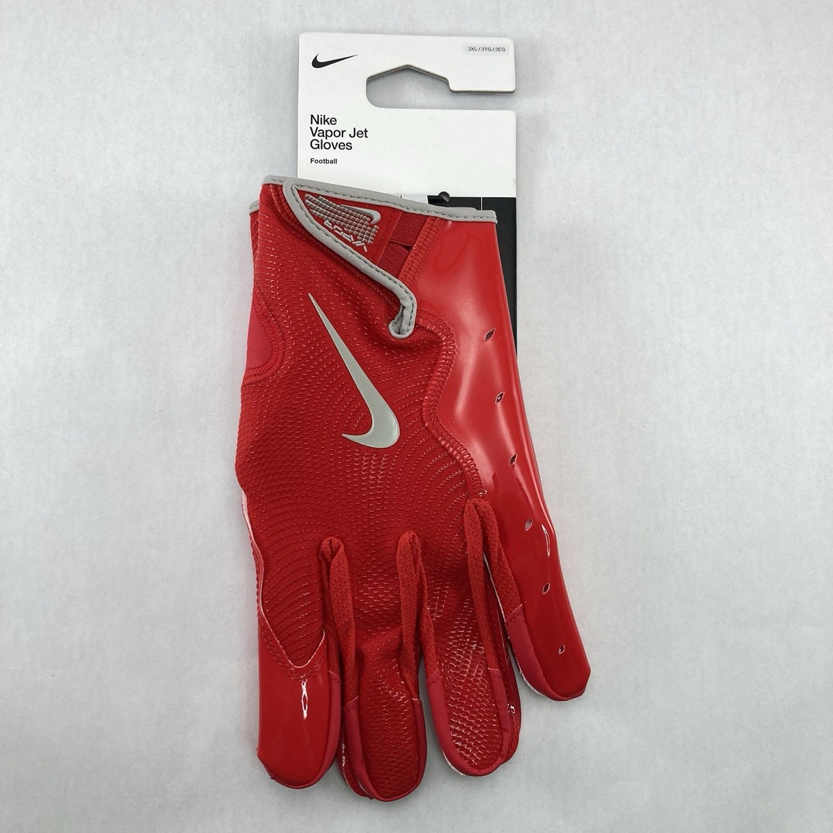Size 3XL Nike Vapor Jet Red Football Gloves Ohio State Mens