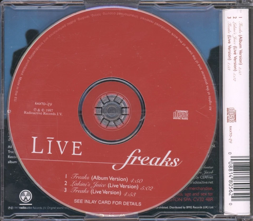 Live Freaks CD Europe Radioactive 1997 In Slim Case RAXTD29 - Bild 2 von 2