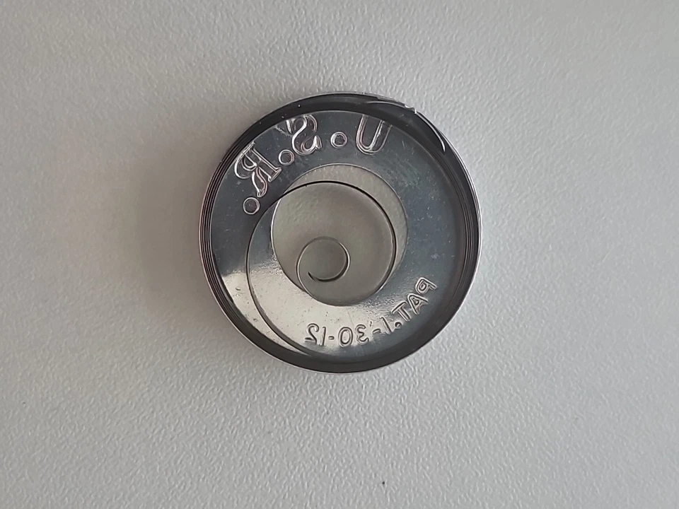 Reloj Bolsillo Seth Thomas Años 18 536 Resorte Principal x1 Azul Aleación #701 Foto 3 de 4