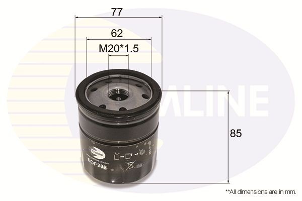 Oil Filter Fits Audi A1 Seat Ibiza Toledo Skoda Fabia Rapid VW COMLINE EOF288