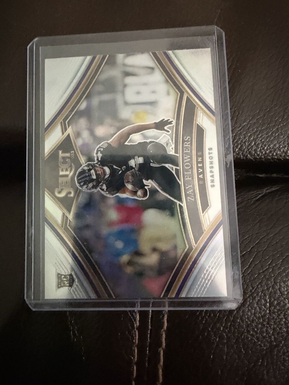 2023 Panini Select - Snapshots Zay Flowers #SS-ZF Silver Prizm (RC)