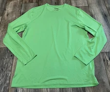 Patagonia Capilene Base Layer Mens Large Lime Green Long Sleeved Shirt