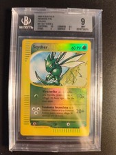 Pokemon BGS 9 Scyther #57 Aquapolis Reverse Foil 2003 Italian on eBay