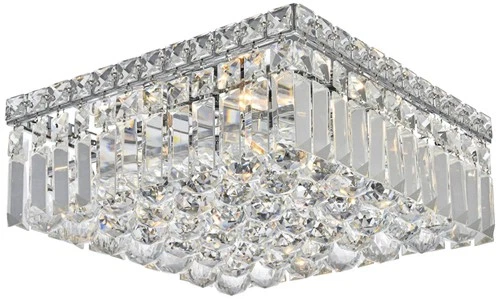 Elegant Lighting Maxime 12" Chrome and Clear Crystal Ceiling Light - Picture 2 of 2