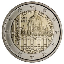 PREVENDITA - VATICANO 2025 2 EURO MICHELANGELO 550° nascita  FDC BU