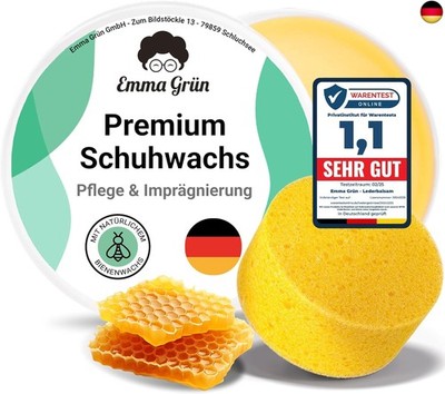 Emma Grün  Schuhwachs Farblos Lederpflege & Schuhpflege 100ml [MIT B