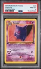 1999 Pokemon Fossil Gengar #20 NM-MT PSA 8 1st Edition