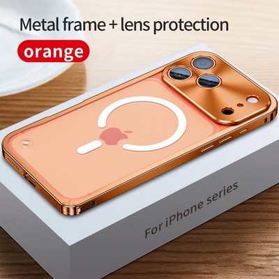 Aluminium Metal Magsafe Magnetic Handyhülle Für iPhone 17 Pro Max 16 15 14 13 12